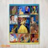 Happy Disney Beauty And The Beast Mystery To Love Collage Blanket Fleece Customized Blanket