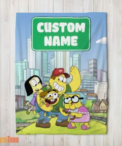 Happy Disney Big City Greens Family Cartoon Blanket Fleece Customized Blanket