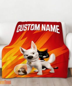 Happy Disney Bolt And Friends Blanket Fleece Customized Blanket - Image 2