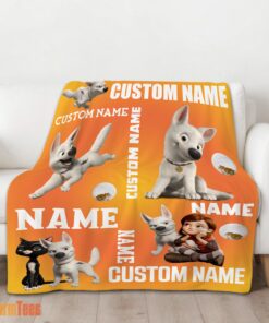 Happy Disney Bolt And Penny Blanket Fleece Customized Blanket - Image 2