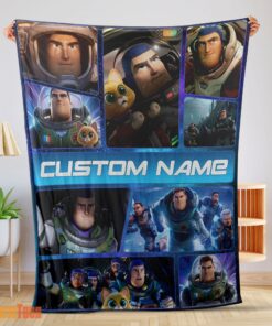 Happy Disney Buzz Lightyear Collage Fleece Customized Blanket