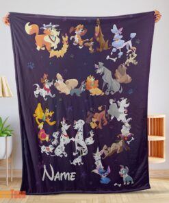 Happy Disney Cartoon All Disney Dog Blanket Fleece Customized Blanket