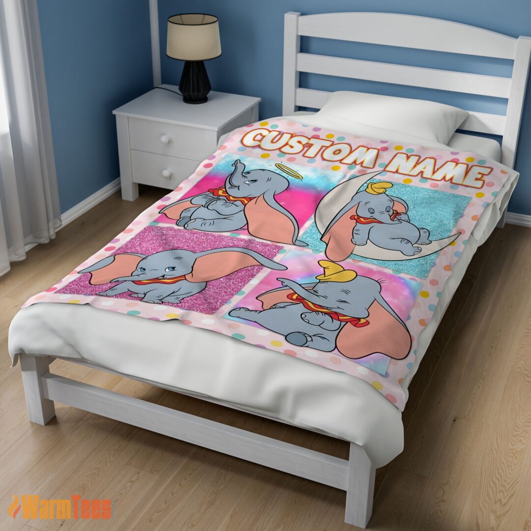 happy-disney-cartoon-baby-girl-elephant-dumbo-velveteen-cute-blanket-fleece-customized-blanket-mk-02 Happy Disney Cartoon Baby Girl Elephant Dumbo Velveteen Cute Blanket Fleece Customized Blanket - Image 3