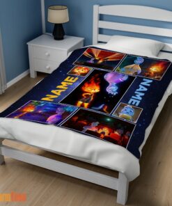 Happy Disney Cartoon Elemental Blanket Fleece Customized Blanket - Image 3