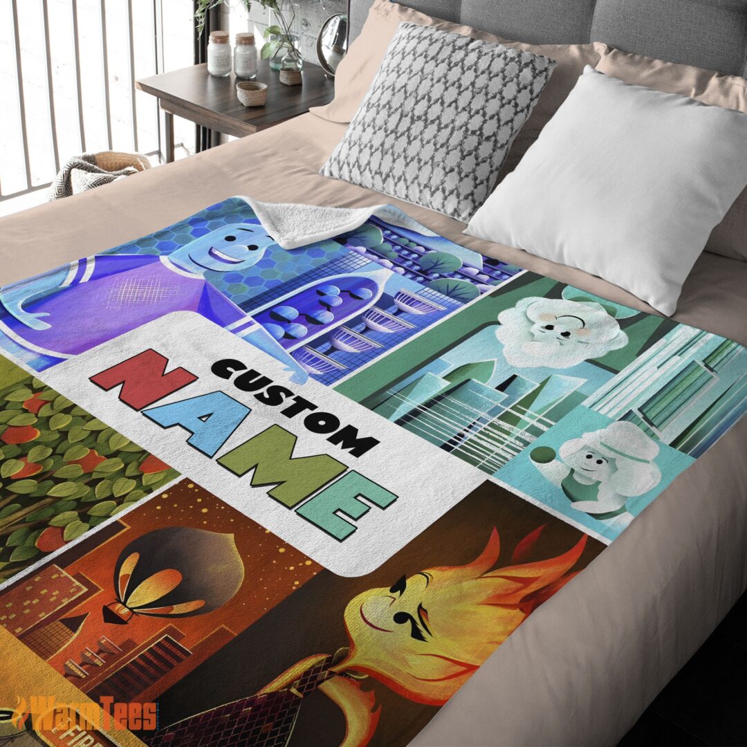happy-disney-cartoon-elemental-ember-wade-lutz-clod-blanket-fleece-customized-blanket-mk-03 Happy Disney Cartoon Elemental Ember Wade Lutz Clod Blanket Fleece Customized Blanket - Image 2