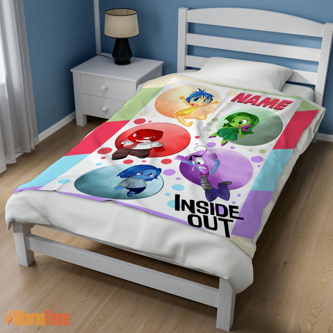 happy-disney-cartoon-inside-out-blanket-fleece-customized-blanket-mk-02 Happy Disney Cartoon Inside Out Blanket Fleece Customized Blanket - Image 3