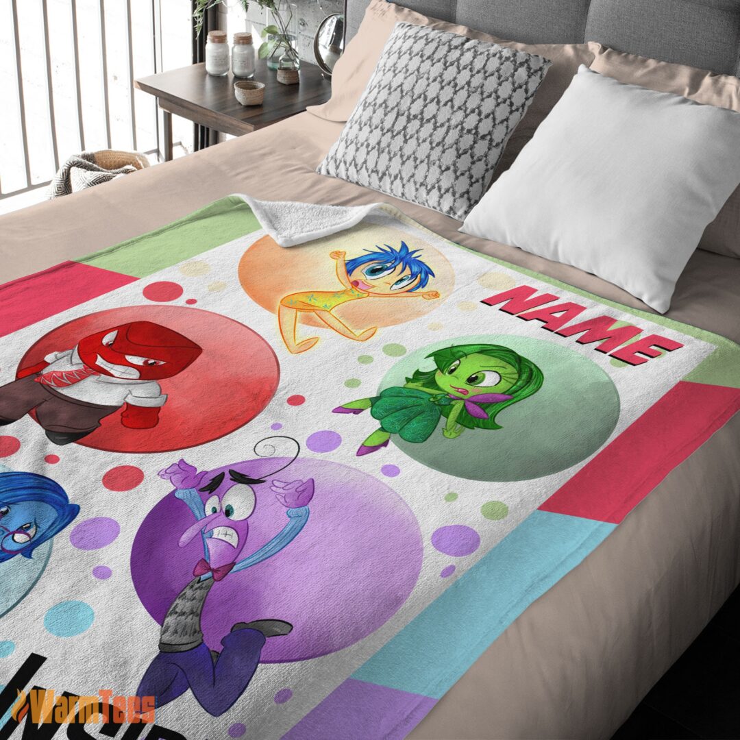 happy-disney-cartoon-inside-out-blanket-fleece-customized-blanket-mk-03 Happy Disney Cartoon Inside Out Blanket Fleece Customized Blanket - Image 2