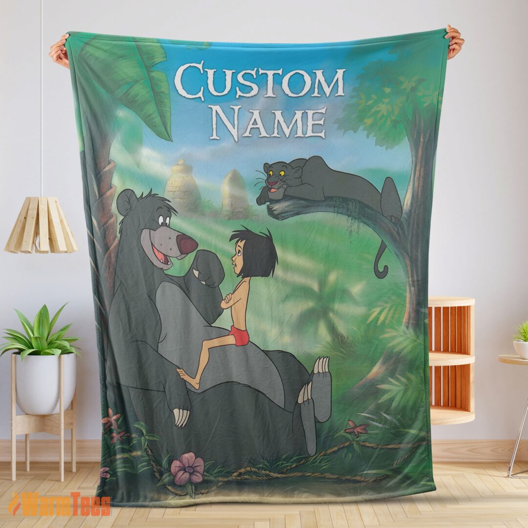 happy-disney-cartoon-junglebook-tapestry-blanket-fleece-customized-blanket-mk-01 Happy Disney Cartoon JungleBook Tapestry Blanket Fleece Customized Blanket
