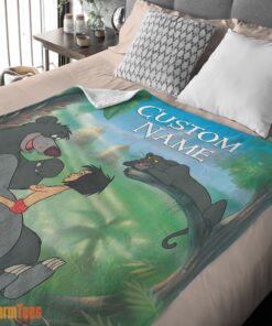 Happy Disney Cartoon JungleBook Tapestry Blanket Fleece Customized Blanket - Image 2