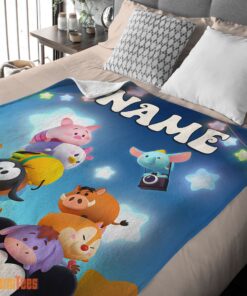 Happy Disney Cartoon Mickey and Friends Cute Blanket Fleece Customized Blanket - Image 2