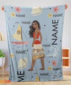 Happy Disney Cartoon Moana Maui Blanket Fleece Customized Blanket