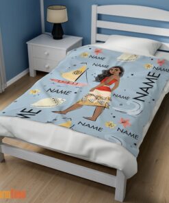 Happy Disney Cartoon Moana Maui Blanket Fleece Customized Blanket - Image 3