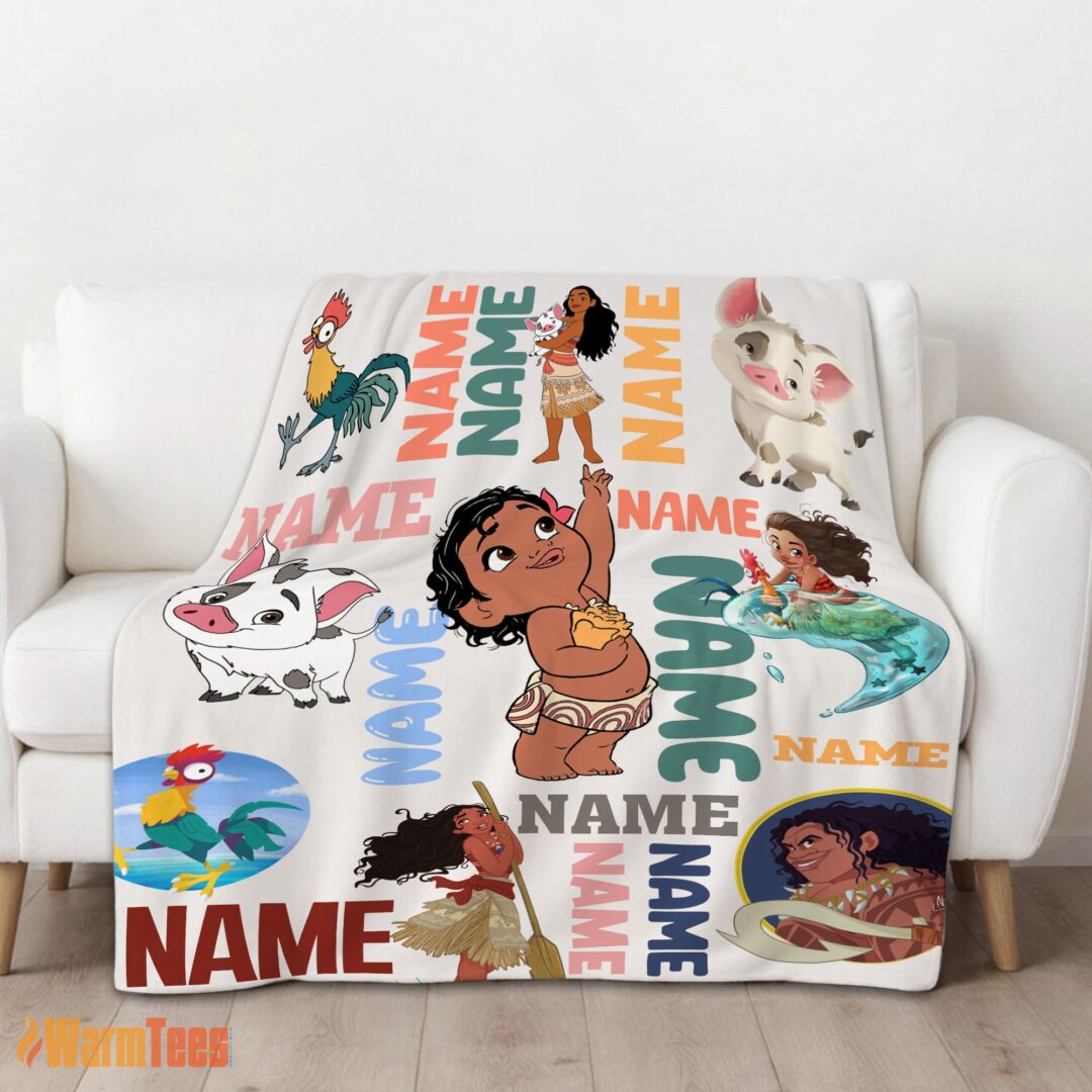 happy-disney-cartoon-moana-with-friends-blanket-fleece-customized-blanket-mk-01 Happy Disney Cartoon Moana With Friends Blanket Fleece Customized Blanket - Image 2