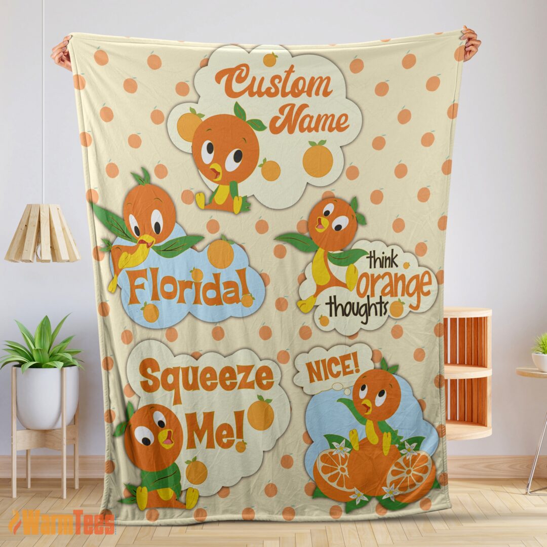 happy-disney-cartoon-orange-bird-cute-blanket-fleece-customized-blanket-mk-01-1 Happy Disney Cartoon Orange Bird Cute Blanket Fleece Customized Blanket