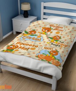 Happy Disney Cartoon Orange Bird Cute Blanket Fleece Customized Blanket - Image 3