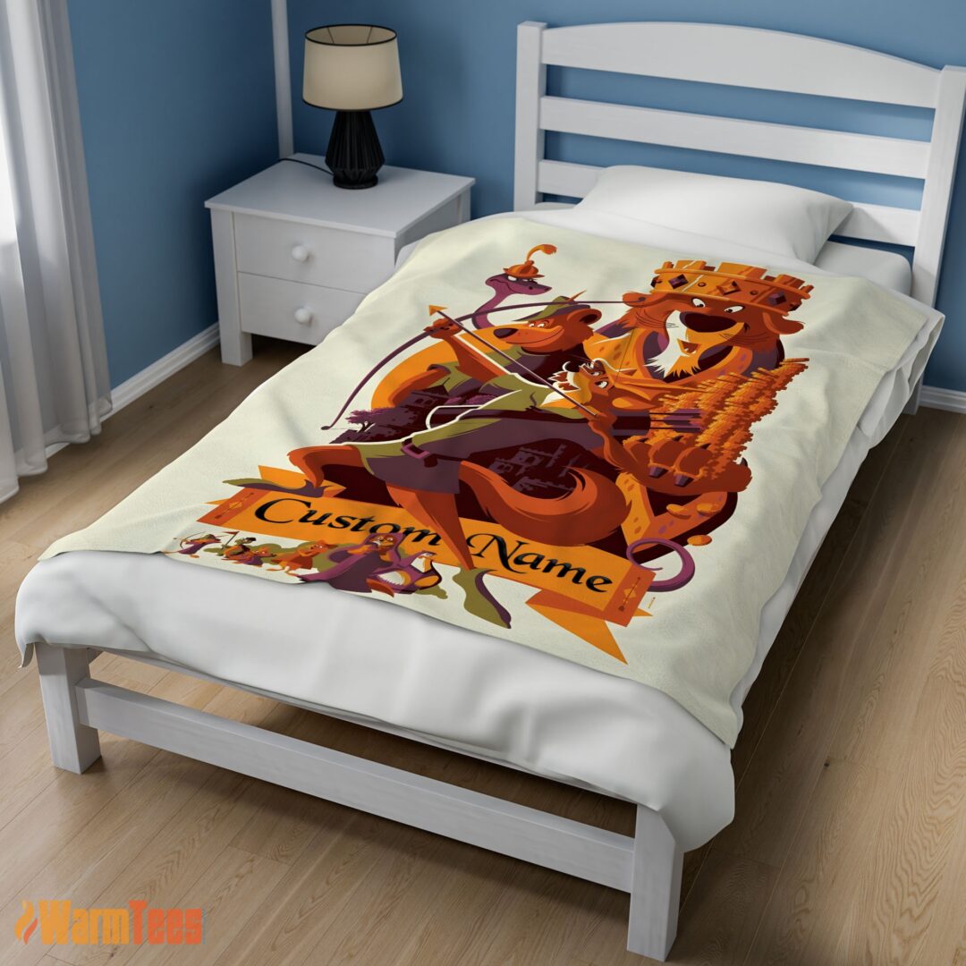 happy-disney-cartoon-robin-hood-blanket-fleece-customized-blanket-mk-02 Happy Disney Cartoon Robin Hood Blanket Fleece Customized Blanket - Image 3