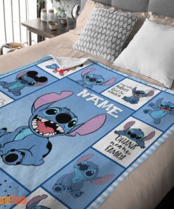 Happy Disney Cartoon Stitch With Friends Blanket – Customize Blanket - Image 2