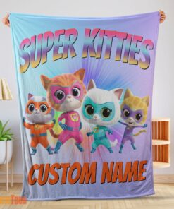 Happy Disney Cartoon SuperKitties Blanket Fleece Customized Blanket
