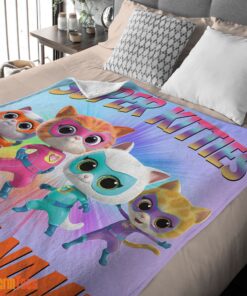 Happy Disney Cartoon SuperKitties Blanket Fleece Customized Blanket - Image 2