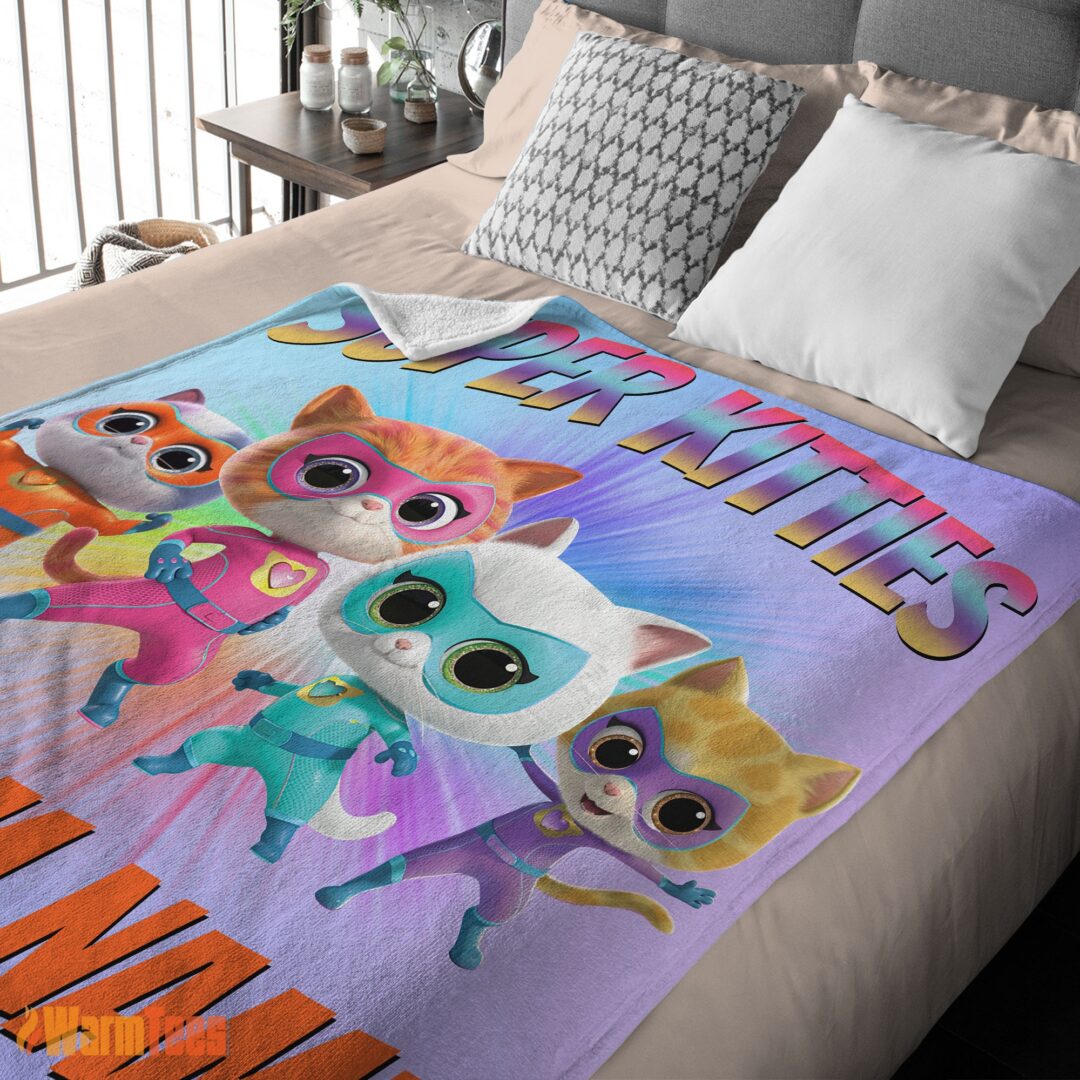 happy-disney-cartoon-superkitties-blanket-fleece-customized-blanket-mk-02 Happy Disney Cartoon SuperKitties Blanket Fleece Customized Blanket - Image 2