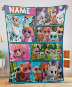 Happy Disney Cartoon SuperKitties With Friends Blanket Fleece Customized Blanket