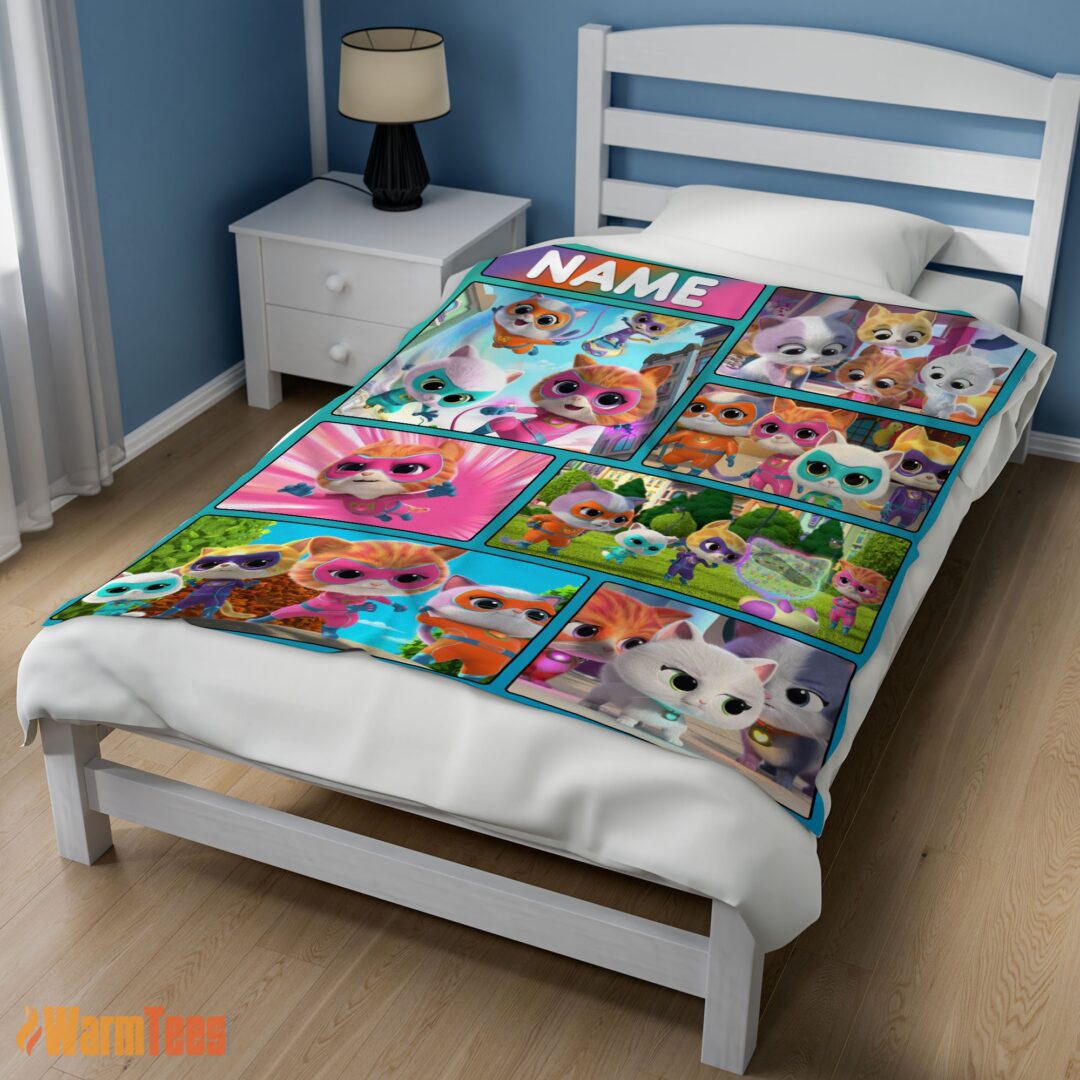 happy-disney-cartoon-superkitties-with-friends-blanket-fleece-customized-blanket-mk-02 Happy Disney Cartoon SuperKitties With Friends Blanket Fleece Customized Blanket - Image 3