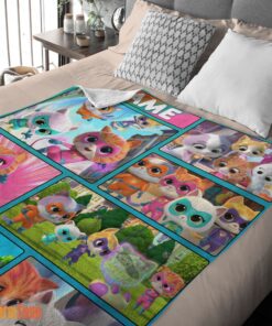 Happy Disney Cartoon SuperKitties With Friends Blanket Fleece Customized Blanket - Image 2