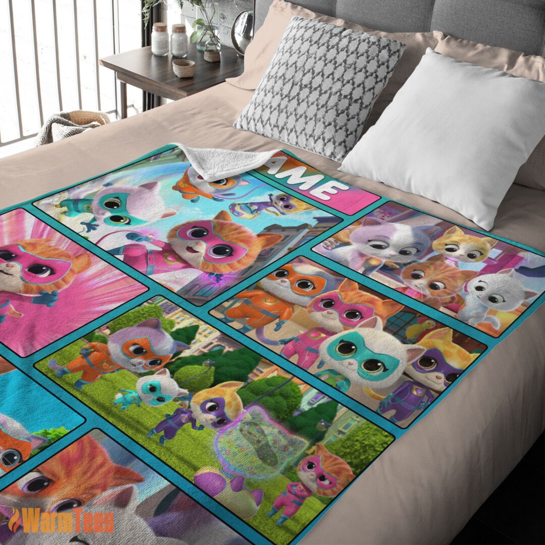 happy-disney-cartoon-superkitties-with-friends-blanket-fleece-customized-blanket-mk-03 Happy Disney Cartoon SuperKitties With Friends Blanket Fleece Customized Blanket - Image 2