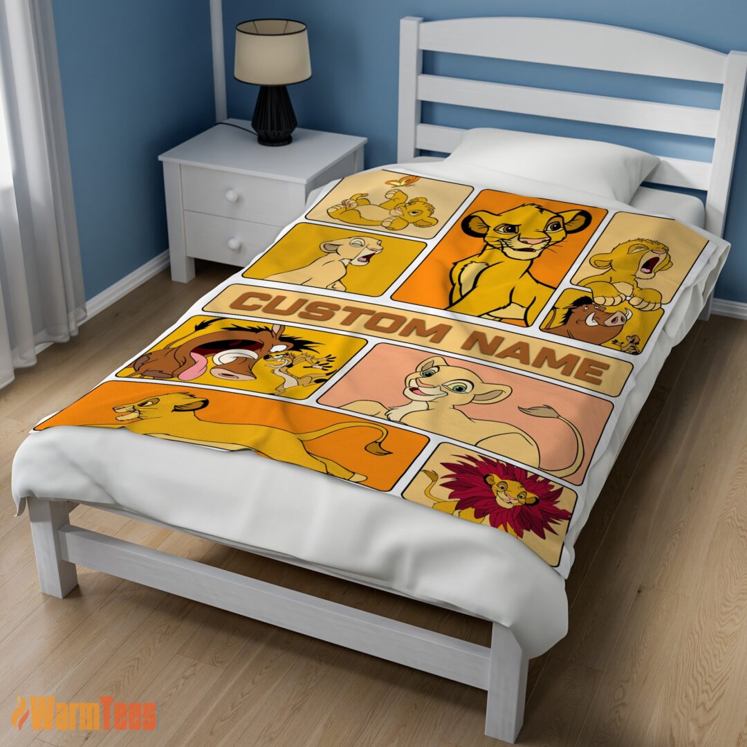 happy-disney-cartoon-the-lion-king-simba-with-friends-blanket-fleece-customized-blanket-mk-02 Happy Disney Cartoon The Lion King Simba With Friends Blanket Fleece Customized Blanket - Image 3