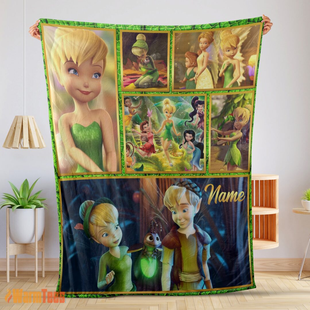 happy-disney-cartoon-tinker-bell-cute-blanket-fleece-customized-blanket-mk-01 Happy Disney Cartoon Tinker Bell Cute Blanket Fleece Customized Blanket
