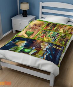 Happy Disney Cartoon Tinker Bell Cute Blanket Fleece Customized Blanket - Image 3