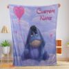 Happy Disney Cartoon Winnie-the-Pooh Eeyore Cute Blanket Fleece Customized Blanket