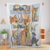 Happy Disney Cartoon Zootopia Velveteen Cute Blanket Fleece Customized Blanket