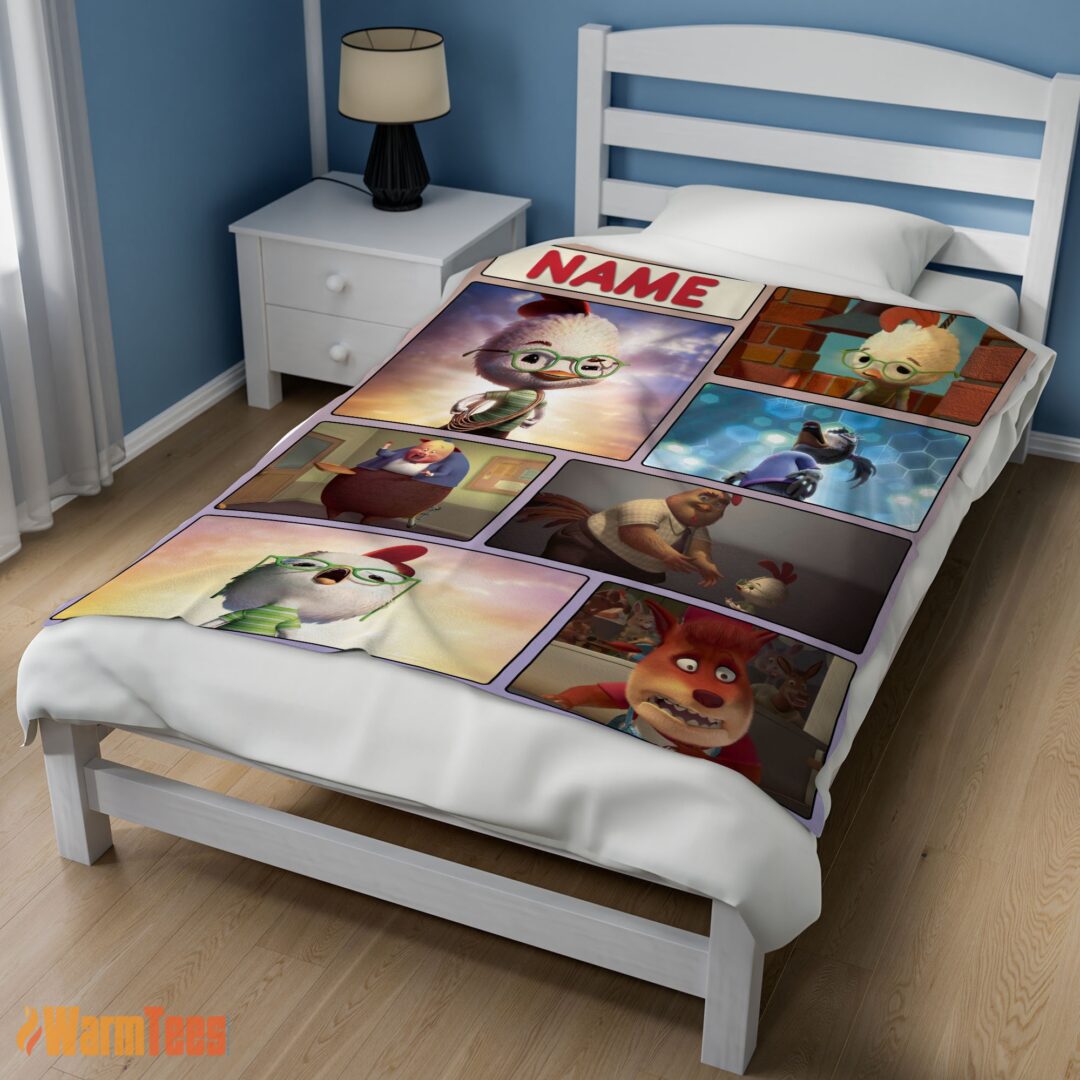 happy-disney-chicken-little-collage-poster-blanket-fleece-customized-blanket-mk-02 Happy Disney Chicken Little Collage Poster Blanket Fleece Customized Blanket - Image 3