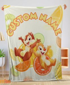 Happy Disney Chip 'n' Dale Chip and Dale Blanket Fleece Customized Blanket