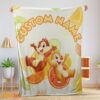 Happy Disney Chip 'n' Dale Chip and Dale Blanket Fleece Customized Blanket