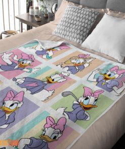 Happy Disney Daisy Duck And Friends Daisy Duck Moods Blanket – Customize Blanket - Image 2