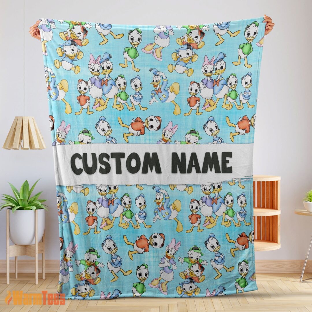 happy-disney-donald-duck-daisy-huey-dewey-louie-blanket-fleece-customized-blanket-mk-01 Happy Disney Donald Duck Daisy Huey Dewey Louie Blanket Fleece Customized Blanket