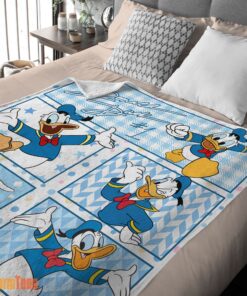 Happy Disney Donald Duck with Signature And Friends Donald Duck Moods Blanket – Customize Blanket - Image 2
