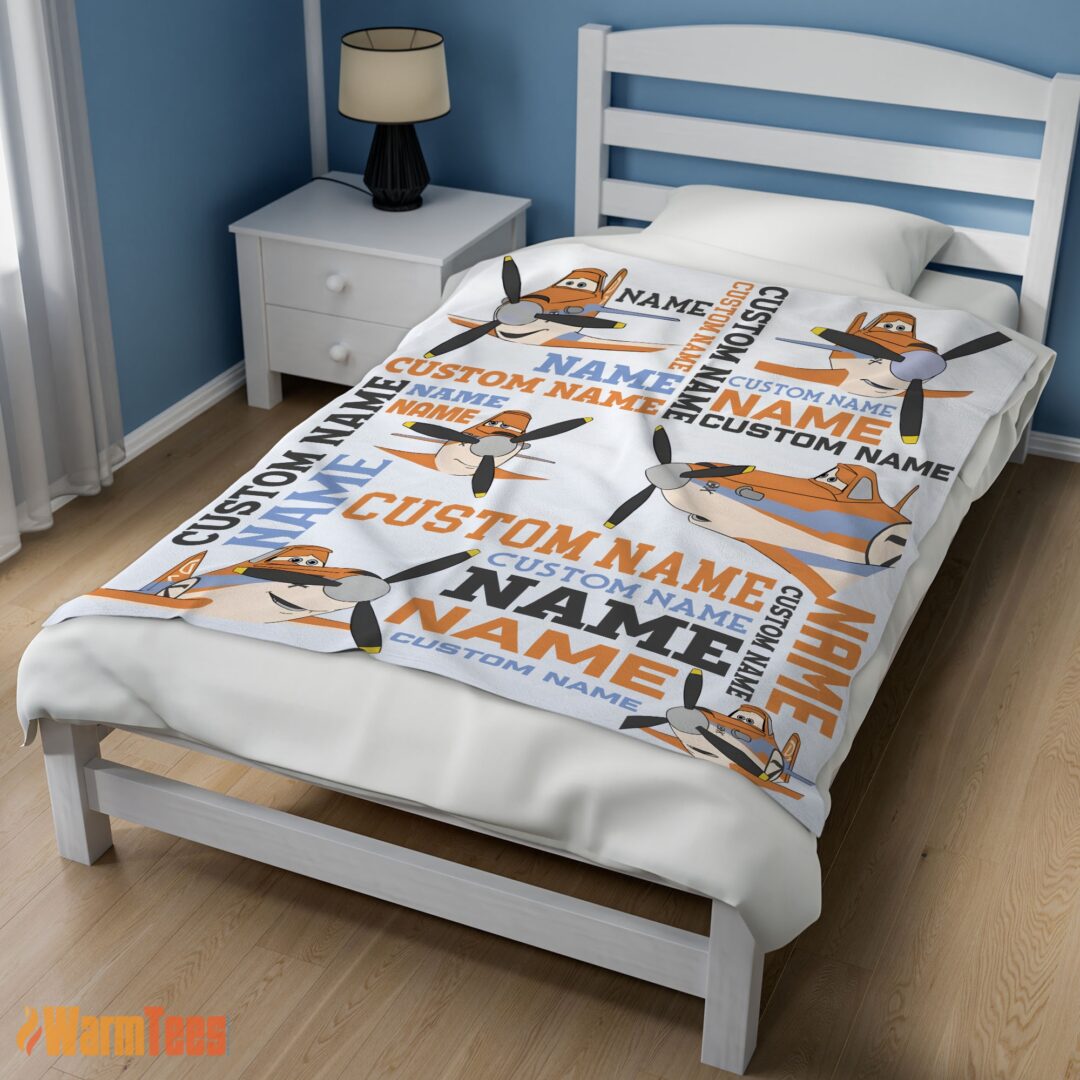 happy-disney-dusty-crophopper-blanket-fleece-customized-blanket-mk-02 Happy Disney Dusty Crophopper Blanket Fleece Customized Blanket - Image 3