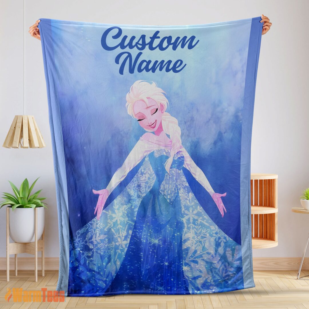 happy-disney-frozen-magic-elsa-blanket-fleece-customized-blanket-mk-01-1 Happy Disney Frozen Magic Elsa Blanket Fleece Customized Blanket