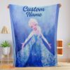Happy Disney Frozen Magic Elsa Blanket Fleece Customized Blanket