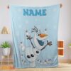 Happy Disney Frozen Olaf Dancing Blanket Fleece Customized Blanket
