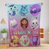 Happy Disney Gabby's Dollhouse Blanket Fleece Customized Blanket