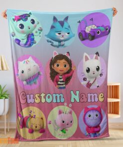Happy Disney Gabby's Dollhouse Blanket Fleece Customized Blanket