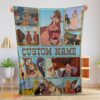 Happy Disney Home On The Range Poster Blanket Fleece Customized Blanket