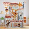 Happy Disney Kiff Chatterley & Barry Buns Blanket Fleece Customized Blanket