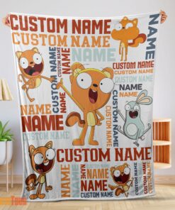 Happy Disney Kiff Chatterley & Barry Buns Blanket Fleece Customized Blanket