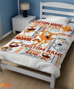 Happy Disney Kiff Chatterley & Barry Buns Blanket Fleece Customized Blanket - Image 3