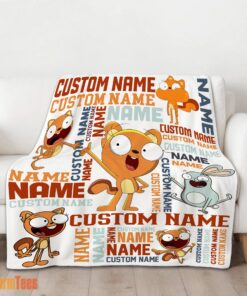 Happy Disney Kiff Chatterley & Barry Buns Blanket Fleece Customized Blanket - Image 2
